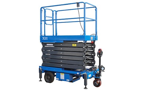 便捷搭建的多柱铝合金升降平台适用于商场清洁作业